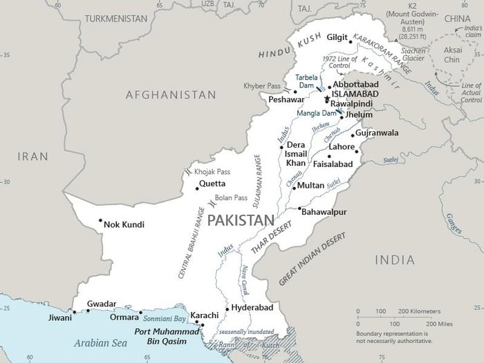 Pakistan-map