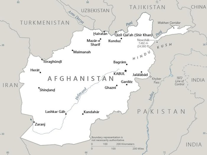 Afghanistan-map