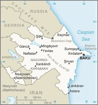 Azerbaijan-map