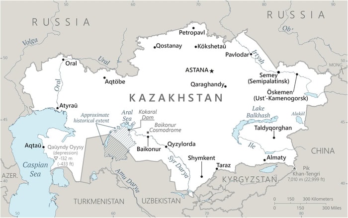 Kazakhstan-map