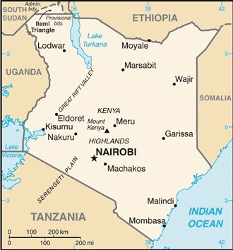Kenya-map