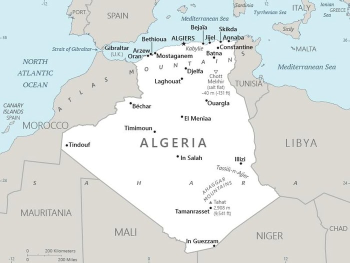 Algeria-map