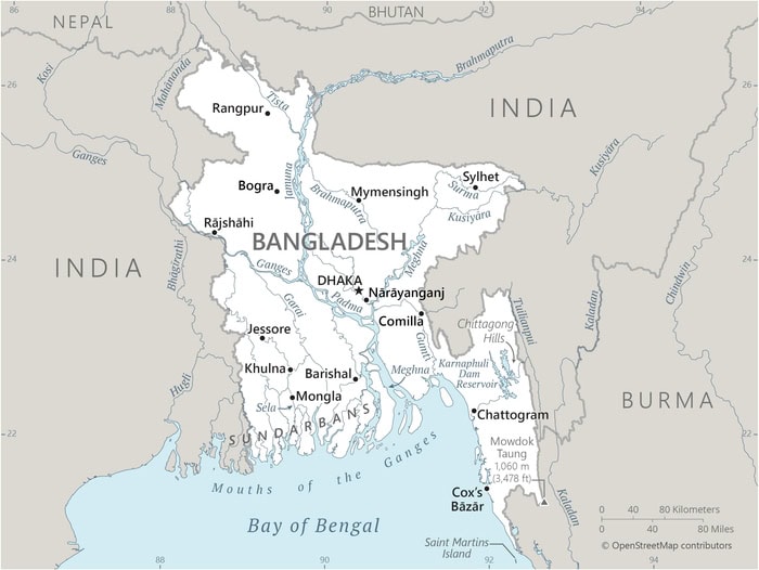 Bangladesh-map