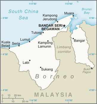 Brunei-map