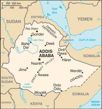 Ethiopia-map
