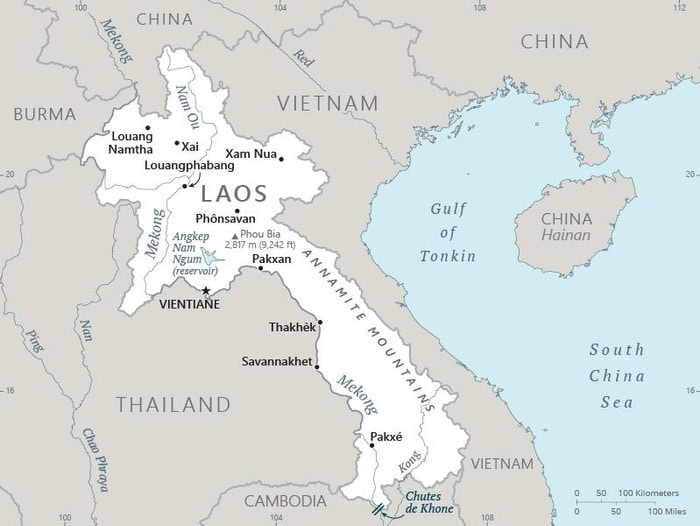 Laos-map