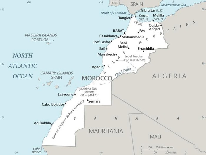 Morocco-map