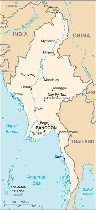 Myanmar-map