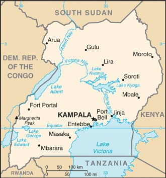 Uganda-map
