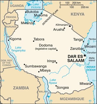 Tanzania-map